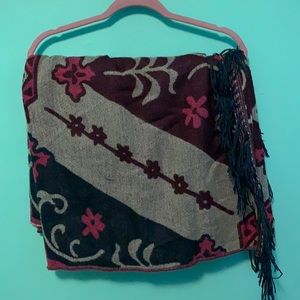 Maroon and Blue Scarf